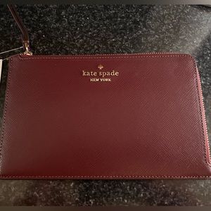 Kate Spade Wristlet - Brand New with tags - Red/Brown